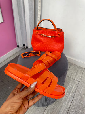 Chanclas Naranja y Lima