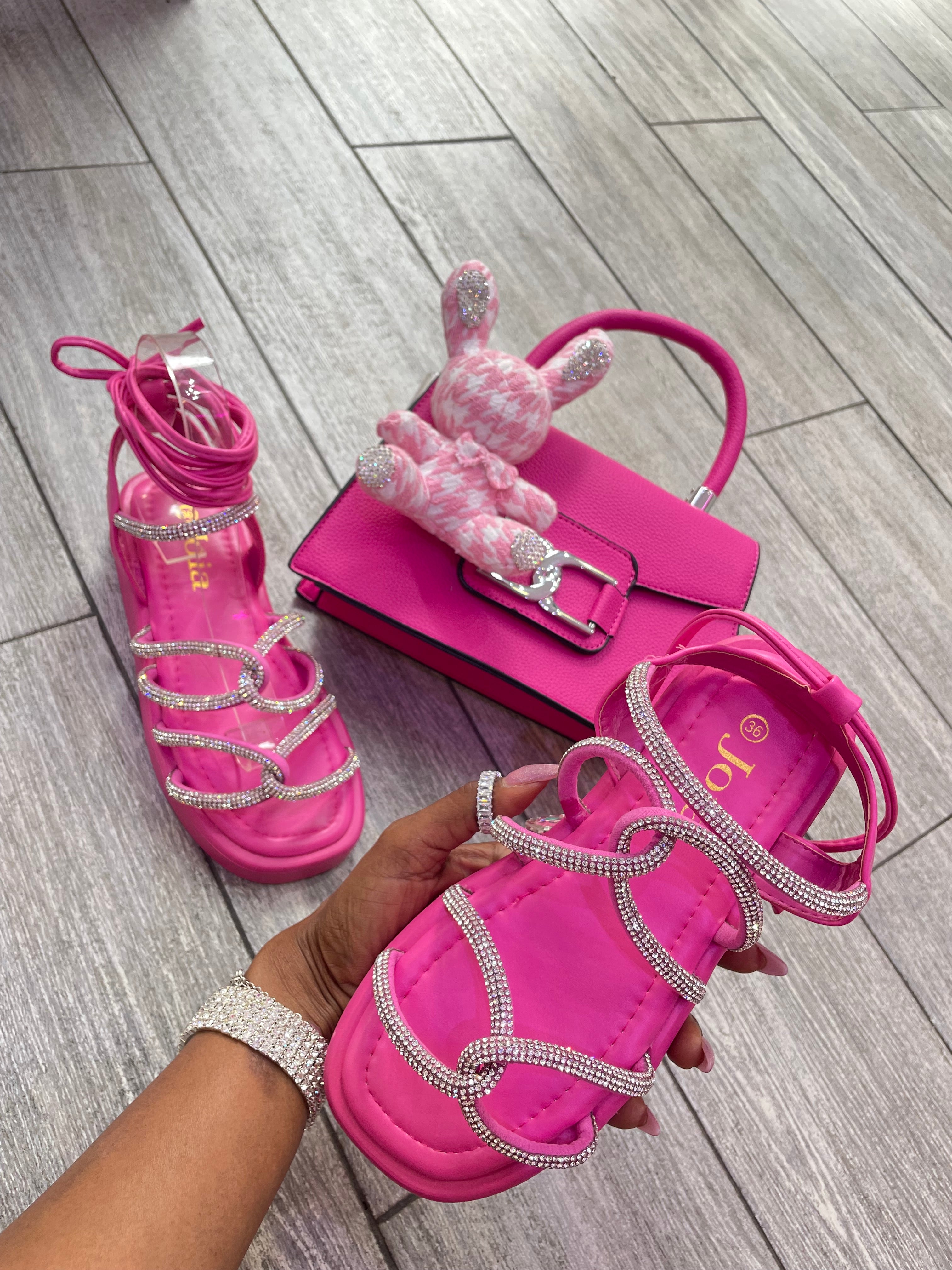 Sandalias  Barbie Brillo