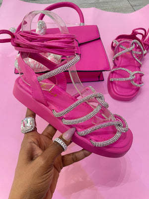 Sandalias  Barbie Brillo